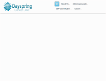 Tablet Screenshot of dayspringcancerclinic.com